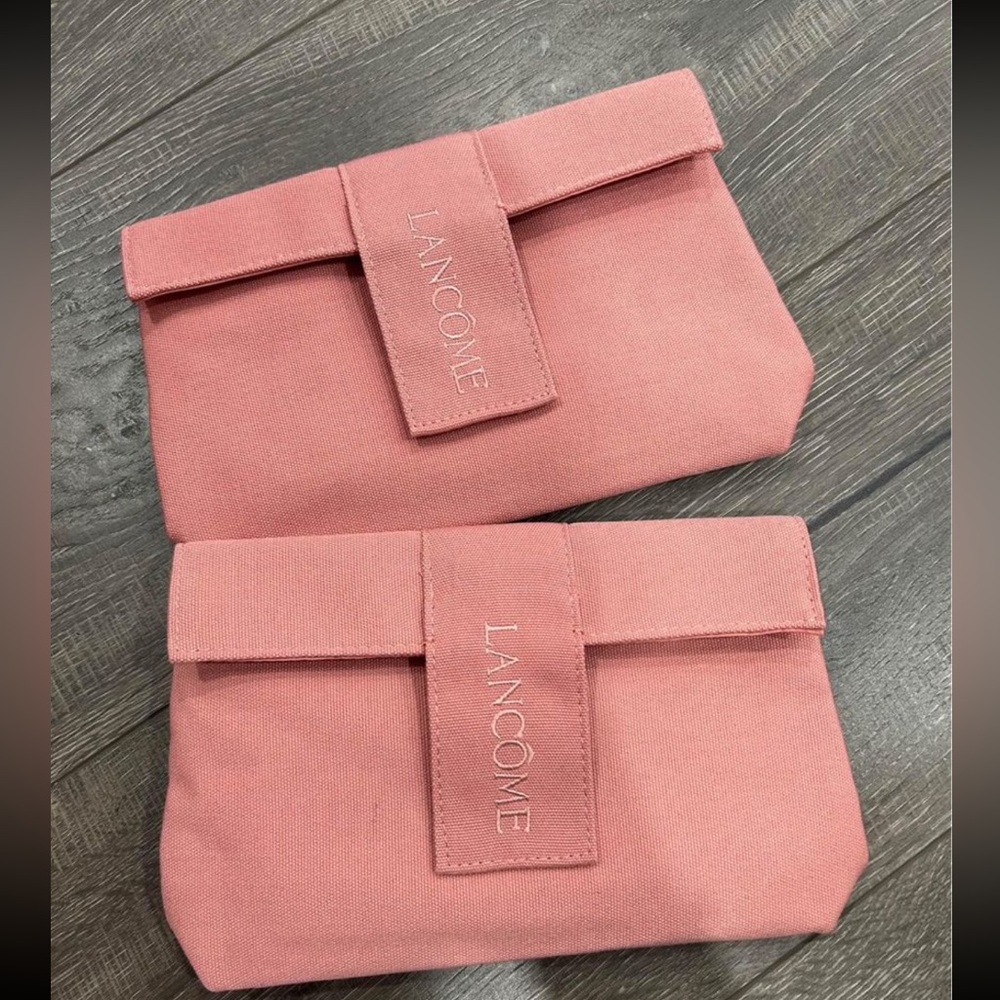 Lancome Pink Cosmetic Pouch Set